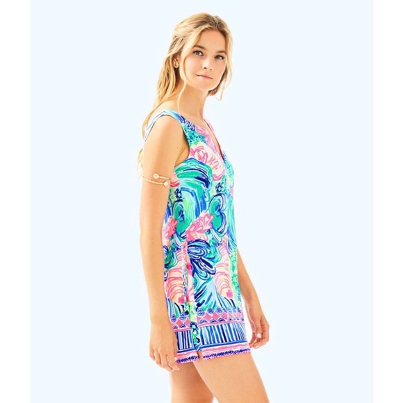 Lilly Pulitzer Donna Floral Print Romper Dress 00 - Picture 13 of 13